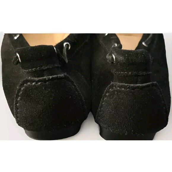 MICHAEL KORS Black Leather Loafers "Amber" Shoes Moc Flats Ladie's Size 10 M - Picture 4 of 8